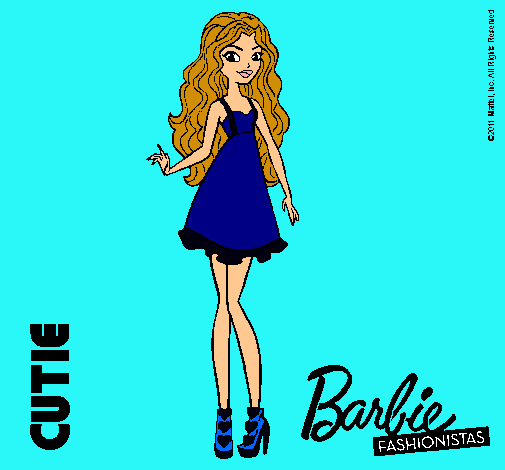 Dibujo Barbie Fashionista 3 pintado por esrefy