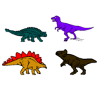 Dibujo Dinosaurios de tierra pintado por pillo