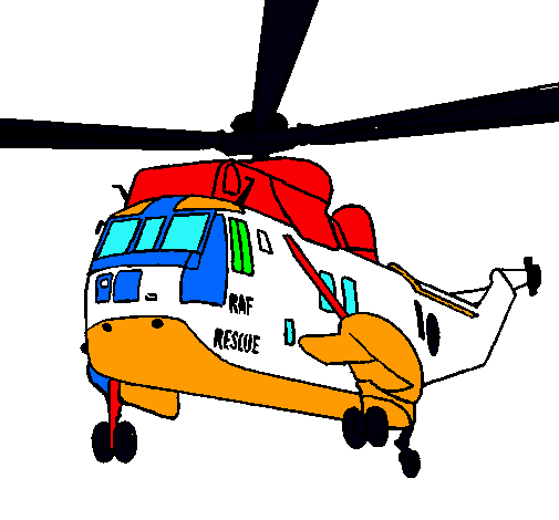 Dibujo Helicóptero al rescate pintado por Marco5555