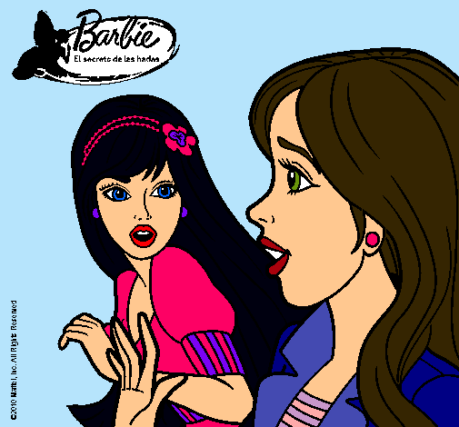 Dibujo Barbie sorprendida pintado por Baniia