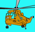 Dibujo Helicóptero al rescate pintado por stewart