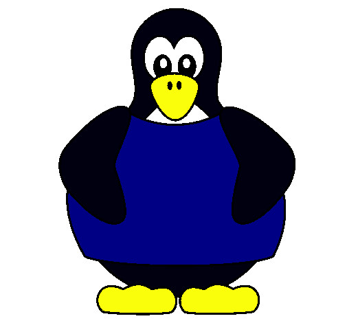 Dibujo Pingüino pintado por will