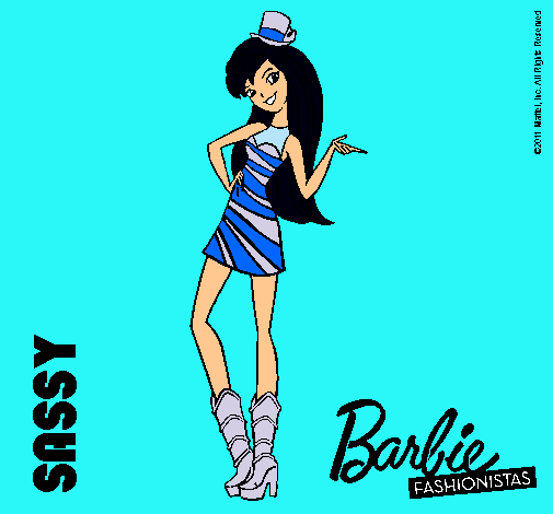 Dibujo Barbie Fashionista 2 pintado por esrefy