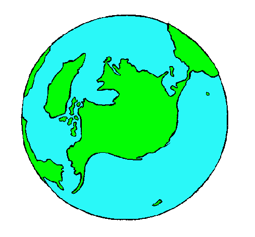 Dibujo Planeta Tierra pintado por dtyat