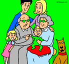 Dibujo Familia pintado por slbador 