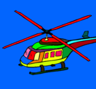 Dibujo Helicóptero  pintado por IBARRA