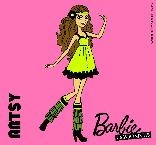 Dibujo Barbie Fashionista 1 pintado por Bryna