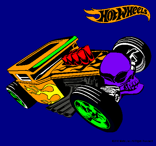 Dibujo Hot Wheels 8 pintado por bianca_