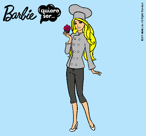 Dibujo Barbie de chef pintado por eilynsita1