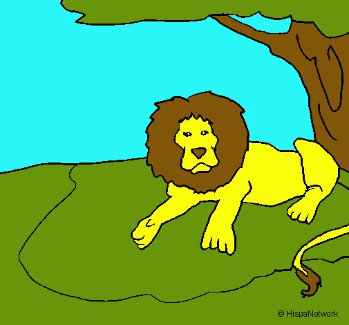 Dibujo Rey león pintado por Emy_spidy