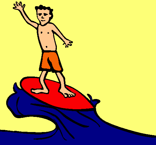 Dibujo Surfista pintado por payolin00