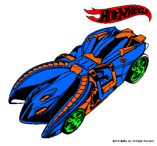 Dibujo Hot Wheels 7 pintado por kevinflo