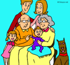 Dibujo Familia pintado por mariaclara