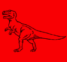 Dibujo Tiranosaurus Rex pintado por daeiln