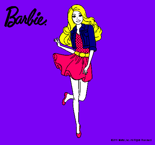 Dibujo Barbie informal pintado por alison_