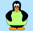Dibujo Pingüino pintado por XIPA