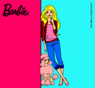 Dibujo Barbie con cazadora de cuadros pintado por ashleyp