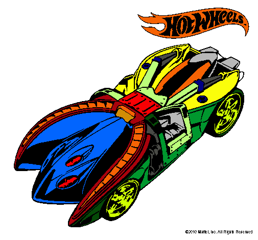 Dibujo Hot Wheels 7 pintado por cinder