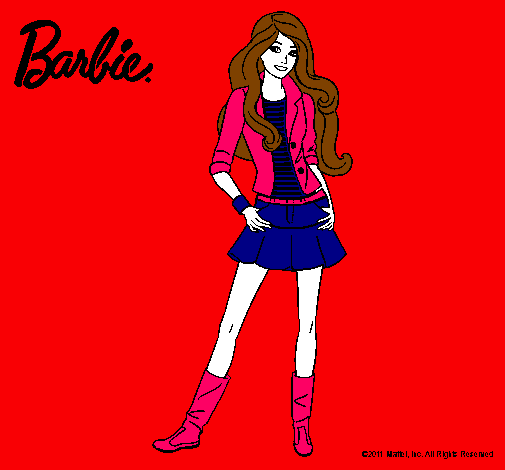 Dibujo Barbie juvenil pintado por alison_