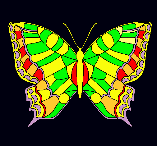 Dibujo Mariposa pintado por sarablack