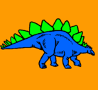 Dibujo Stegosaurus pintado por jgyeyueye