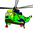 Dibujo Helicóptero al rescate pintado por trempanillo