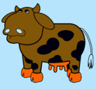 Dibujo Vaca pensativa pintado por tiago