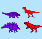 Dibujo Dinosaurios de tierra pintado por tizon