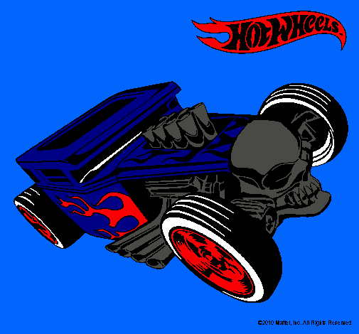 Dibujo Hot Wheels 8 pintado por mark15