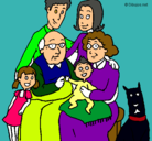 Dibujo Familia pintado por fgdsf