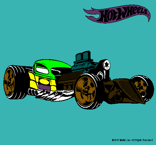 Dibujo Hot Wheels 10 pintado por jotapetrov