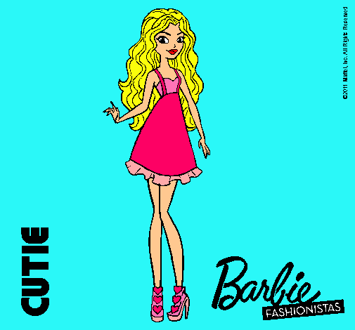 Dibujo Barbie Fashionista 3 pintado por ashleyp