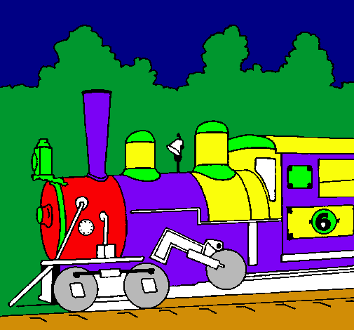 Dibujo Locomotora pintado por bianca_