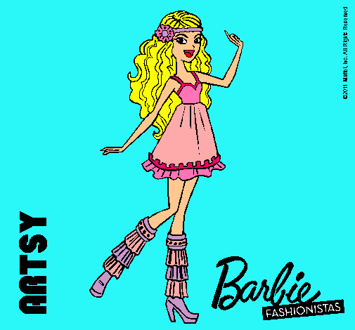 Dibujo Barbie Fashionista 1 pintado por ashleyp