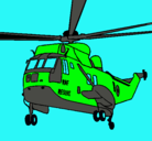 Dibujo Helicóptero al rescate pintado por christopher