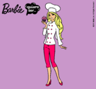 Dibujo Barbie de chef pintado por zipipe