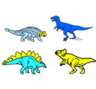 Dibujo Dinosaurios de tierra pintado por harol