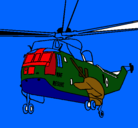 Dibujo Helicóptero al rescate pintado por weilkr