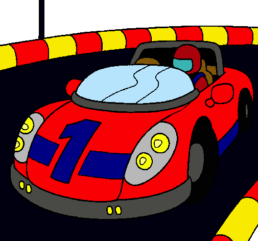 Dibujo Coche de carreras pintado por charlinahg