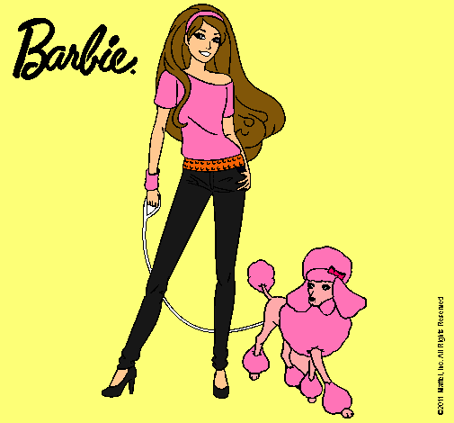 Dibujo Barbie con look moderno pintado por payolin00