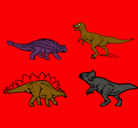 Dibujo Dinosaurios de tierra pintado por under