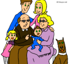 Dibujo Familia pintado por orly