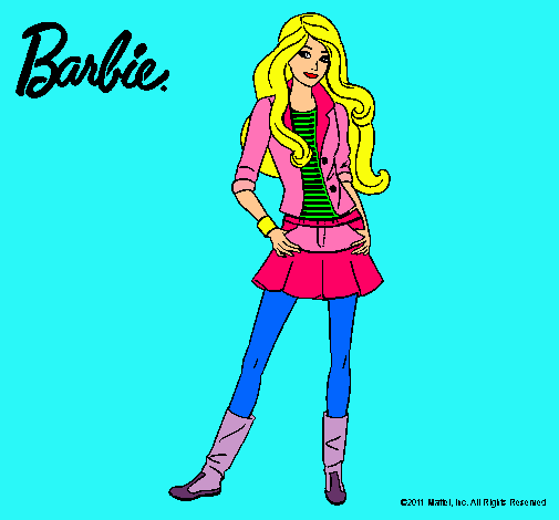 Dibujo Barbie juvenil pintado por ashleyp