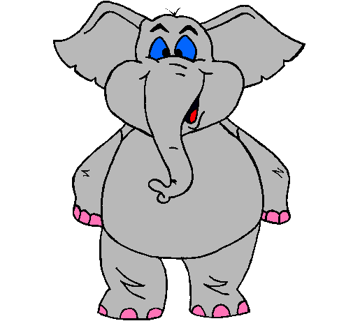 Dibujo Elefante contento pintado por Toriy_vikk