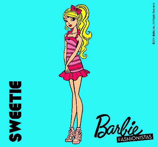 Dibujo Barbie Fashionista 6 pintado por ashleyp