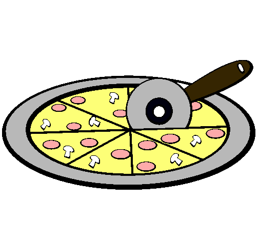 Dibujo Pizza pintado por diapaomegia