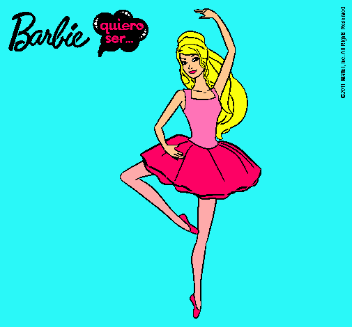 Dibujo Barbie bailarina de ballet pintado por  superguap