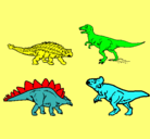 Dibujo Dinosaurios de tierra pintado por aylencita