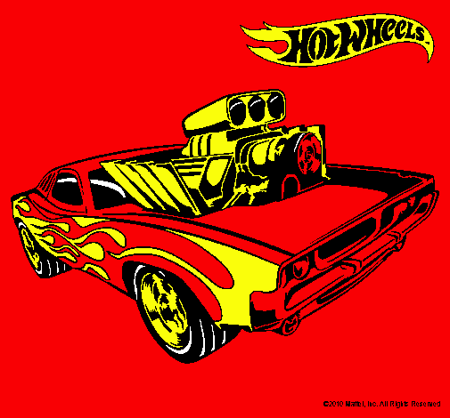 Dibujo Hot Wheels 11 pintado por Kendyr