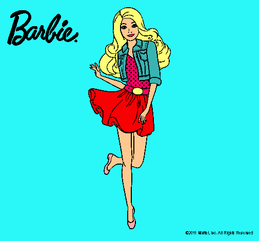 Dibujo Barbie informal pintado por caterin5678